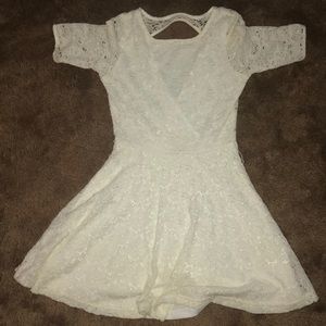White lace dress